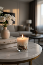 Seashell Soy Candle in Glass