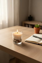 Seashell Soy Candle in Glass