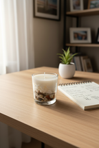 Seashell Soy Candle in Glass