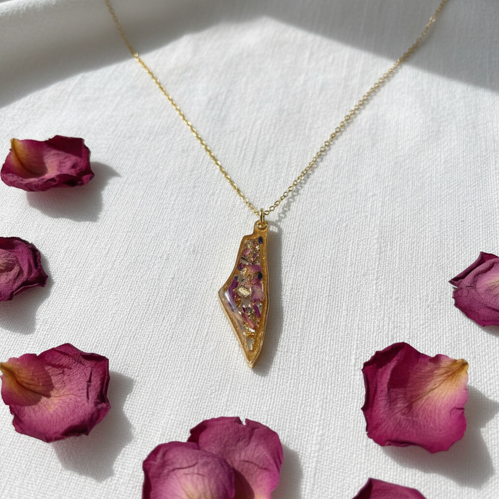 Minimal linen necklace