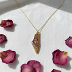 Minimal linen necklace