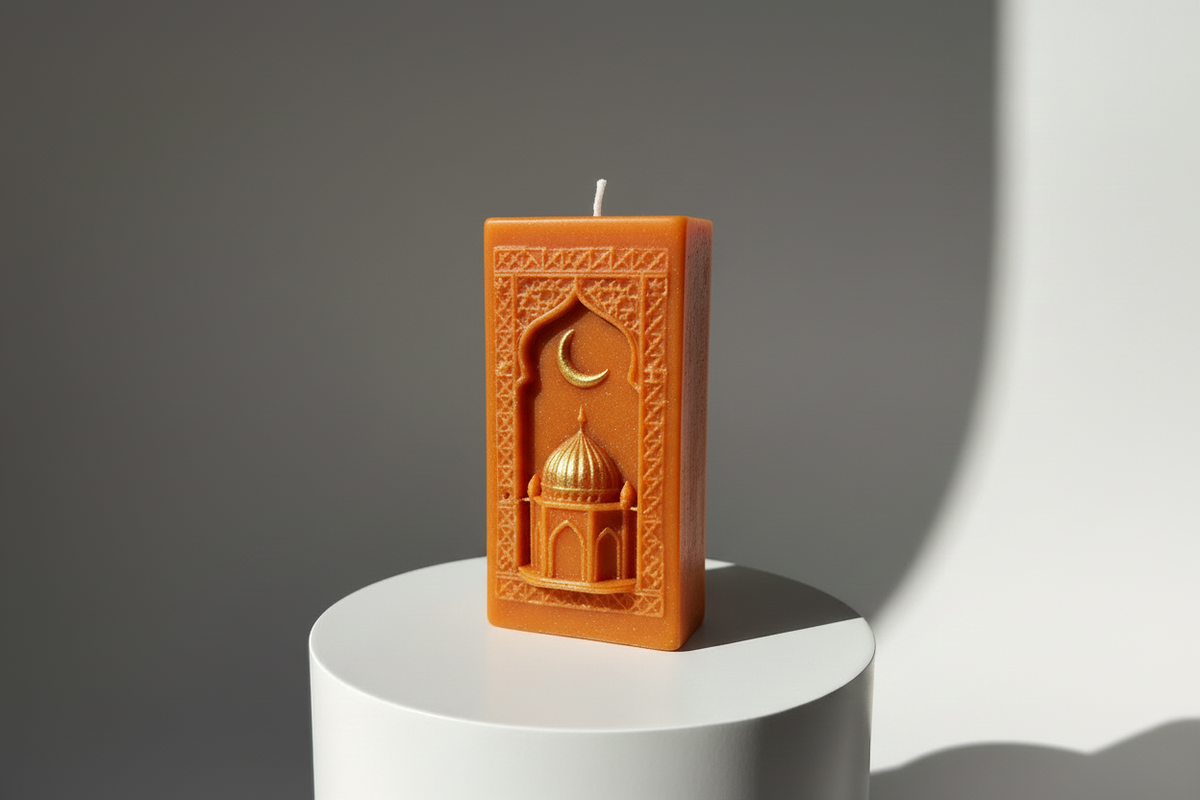 Orange Islamic Candle