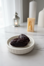 Product on white marble