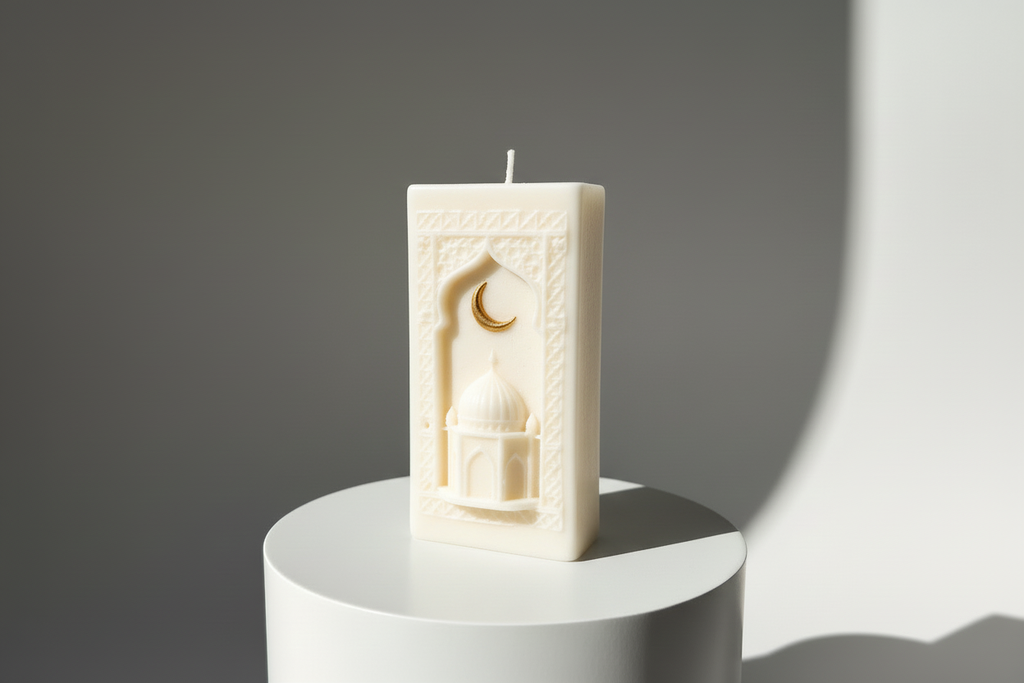 White Islamic Candle