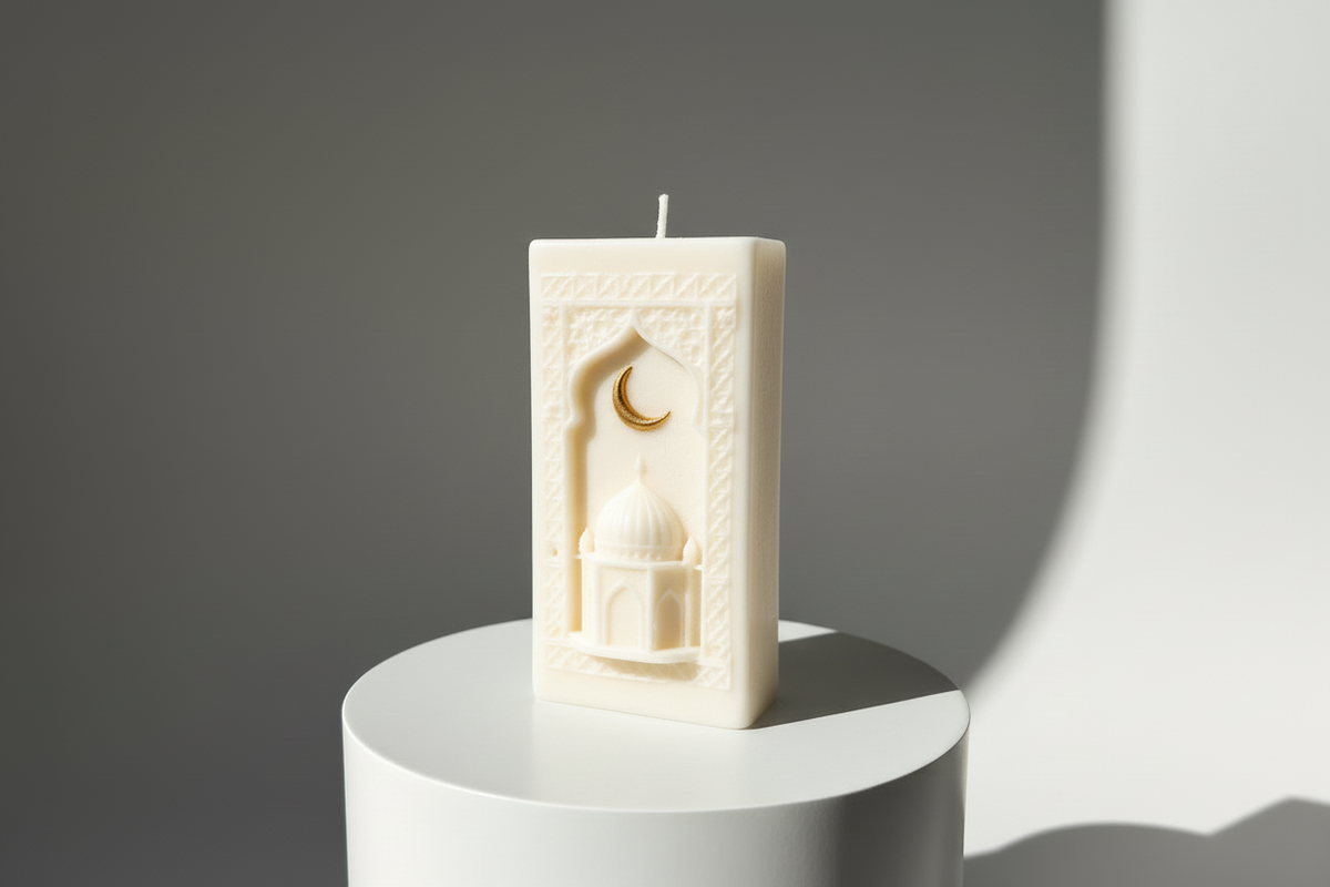 White Islamic Candle